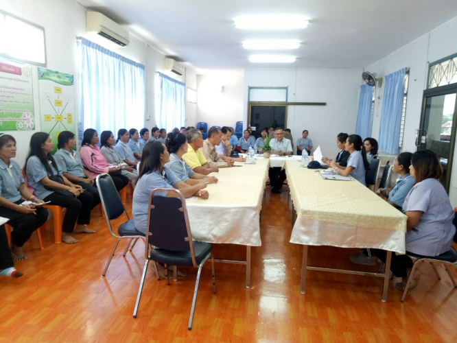 ทีมควบคุมโรคจังหวัดอุดรธานีออกติมตามเยี่ยมพื้นที่เกิดโรคไข้เลือดออก รพ.สต.ทมนางาม